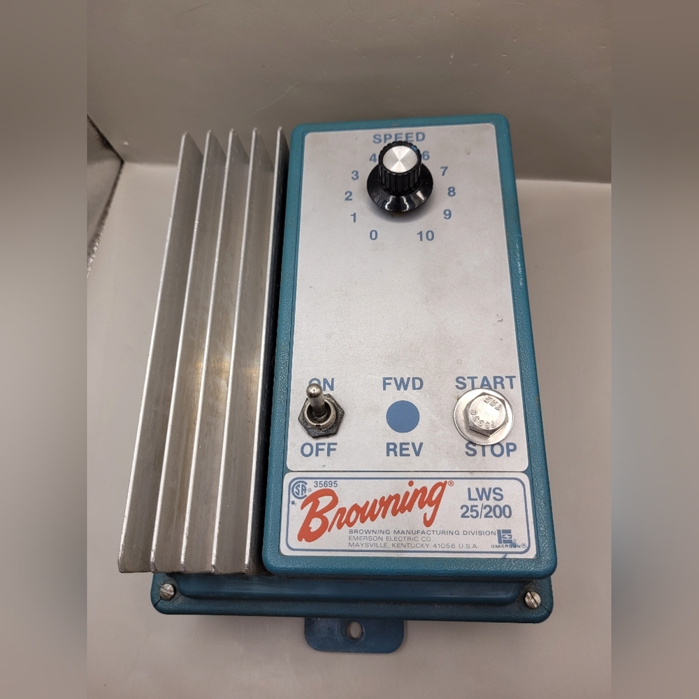Browning LWS 25/200 Motor Speed Control PN2400-8000 Emerson Electric USA As-Is